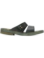 Ma+ Fastening Detailing Flip Flops - Blue