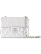 Chanel Vintage Mini Classic Flap Bag, Women's, Grey