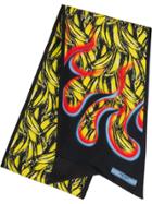 Prada Double Match Bananas Printed Silk Scarf - Yellow