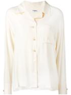 Chanel Vintage Chest Pocket Shirt, Women's, Size: 42, Nude/neutrals