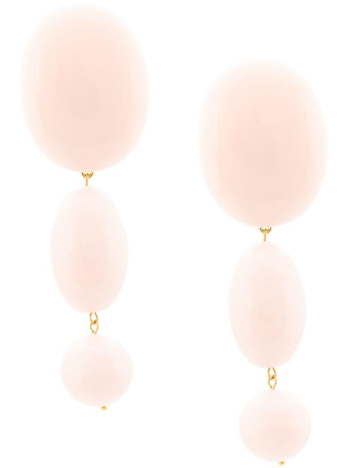 Lele Sadoughi Oval Drop Earrings - Pink