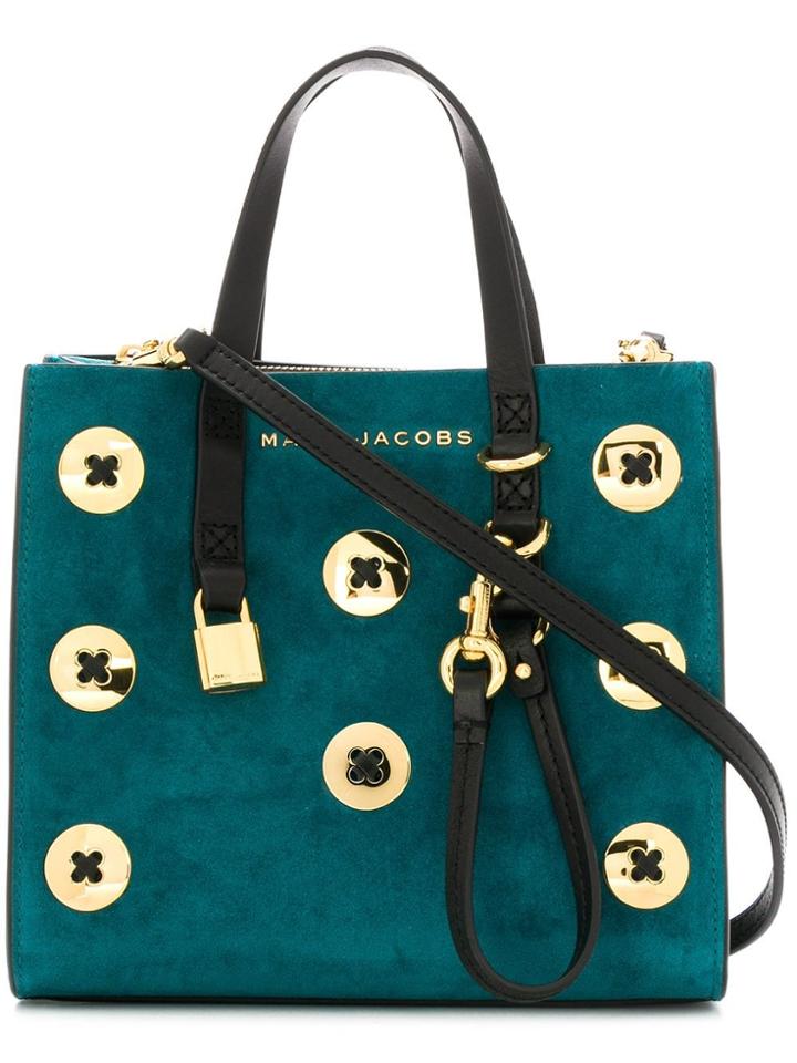 Marc Jacobs Buttons Detail Crossbody Bag - Blue