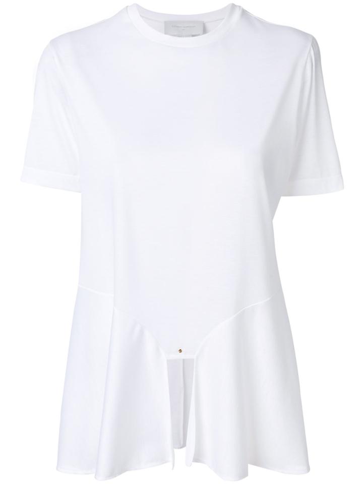 Esteban Cortazar Flared T-shirt - White