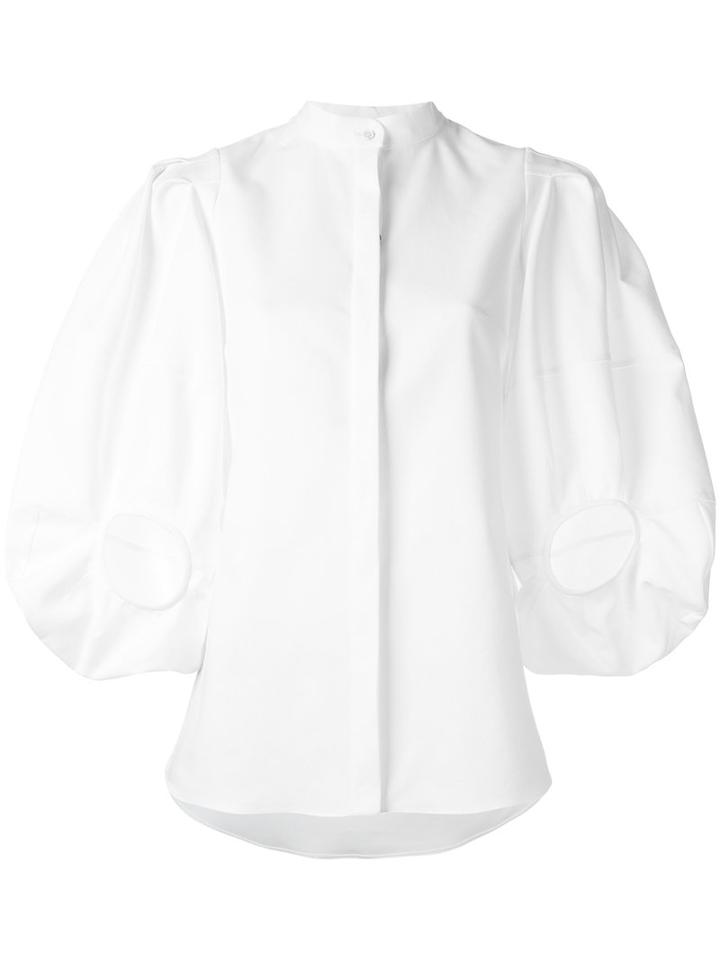 Alexander Mcqueen Batwing Blouse, Women's, Size: 38, White, Cotton