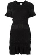 Comme Des Garçons Noir Kei Ninomiya Fitted Knit Dress, Women's, Size: Medium, Black, Cotton/nylon/polyester/polyurethane Resin