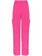 Jacquemus High Waist Wide-leg Trousers - Pink
