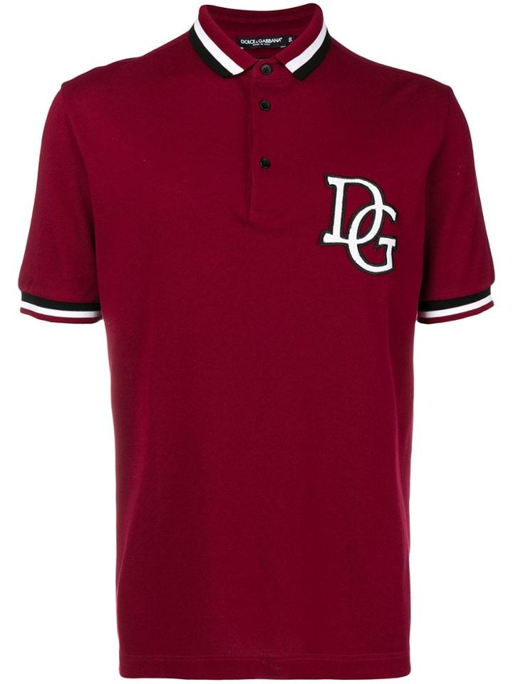 Dolce & Gabbana Dg Polo Shirt - Red