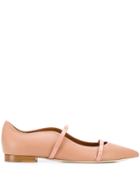 Malone Souliers Double Strap Ballerina Shoes - Neutrals