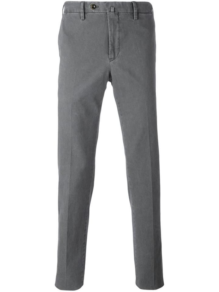 Pt01 Slim Fit Chinos, Men's, Size: 50, Grey, Cotton/spandex/elastane