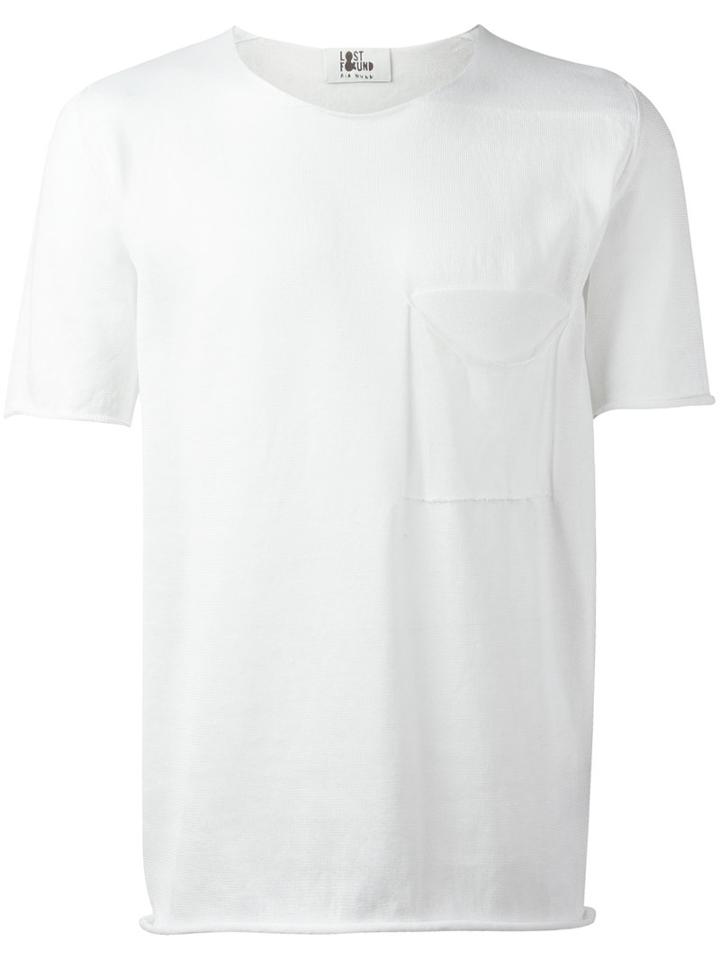 Lost & Found Ria Dunn Front Pocket T-shirt, Men's, Size: Large, White, Cotton/polyimide