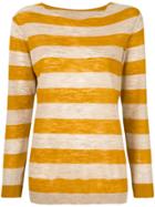 Roberto Collina Striped Sweater - Yellow & Orange