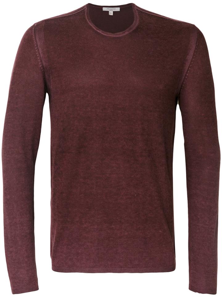 John Varvatos Fine Knit Jumper - Pink & Purple