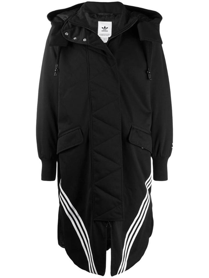 Adidas Long-line Parka Coat - Black