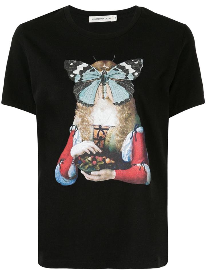 Undercover Butterfly-print T-shirt - Black