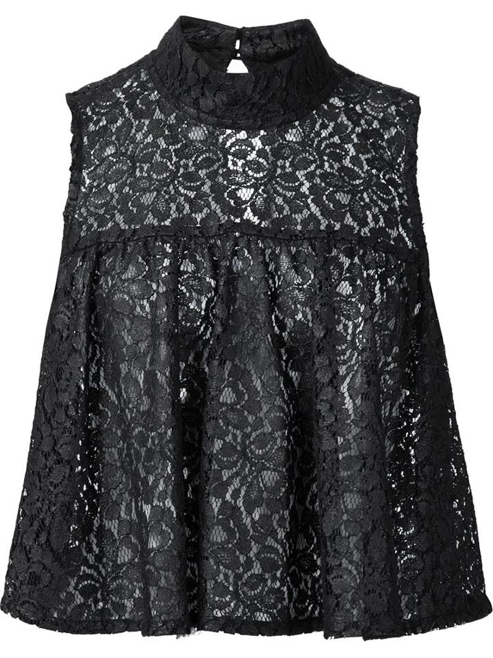 Rebecca Vallance 'sistine' Frill Cropped Tank
