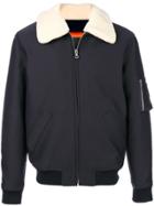 A.p.c. Contrast Collar Bomber Jacket - Blue