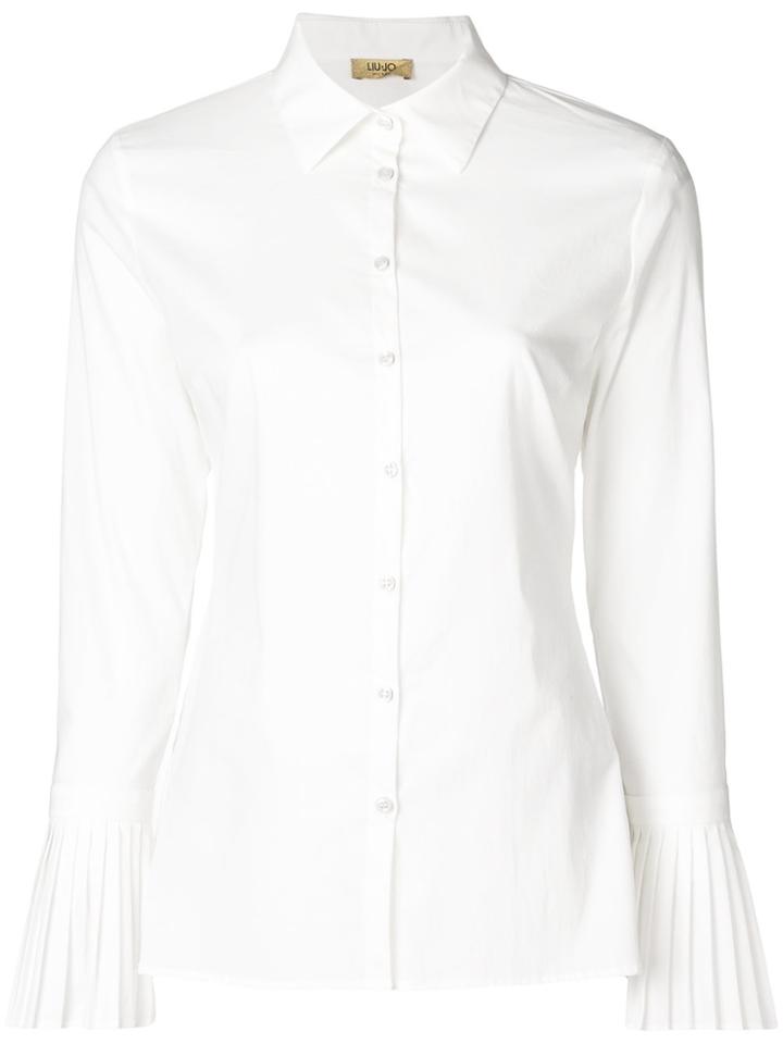 Liu Jo Pleated Cuffs Shirt - White