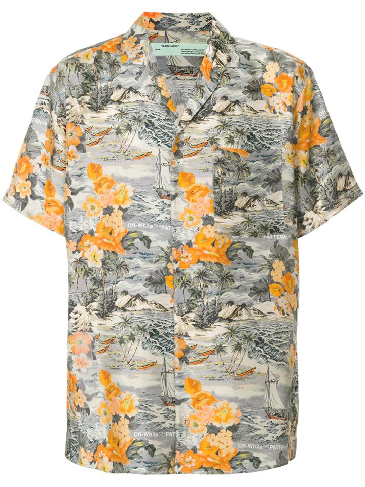 Off-white Patterned Shirt - Multicolour
