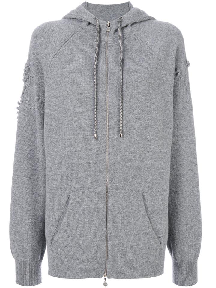 Barrie Zipped Hoodie - Grey