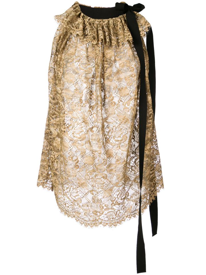 Uma Wang Lace Top - Nude & Neutrals