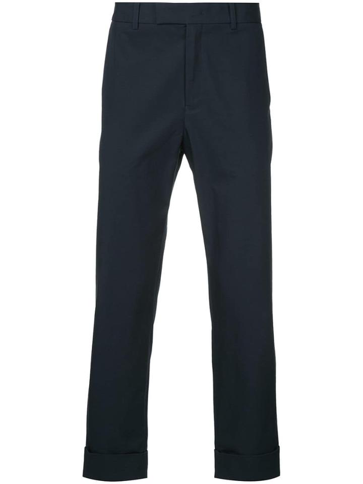 Ck Calvin Klein Cropped Trench Trousers - Blue