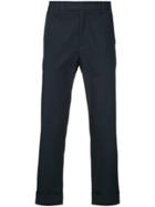 Ck Calvin Klein Cropped Trench Trousers - Blue