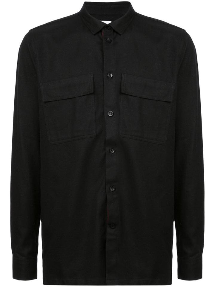 Wood Wood Boxy Longsleeved Shirt - Black
