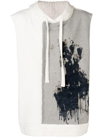 Forcerepublik Sleeveless Hoodie - White