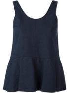 Forte Forte Sleeveless Top, Women's, Size: Ii, Blue, Cotton/linen/flax