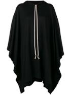 Rick Owens Knitted Hooded Coat - Black