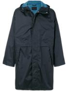 Prada Oversized Hooded Raincoat - Blue