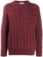 Brunello Cucinelli Cable-knit Jumper - Red