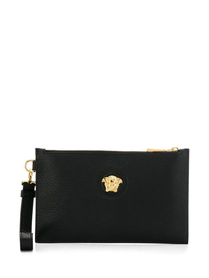 Versace Medusa Hear Clutch Bag - Black