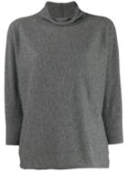 Fabiana Filippi Roll Neck Top - Grey