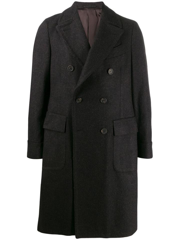 Dell'oglio Double-breasted Midi Coat - Grey