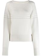 Patrizia Pepe Knitted Jumper - White