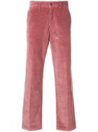 Ami Paris Straight Fit Trousers - Pink