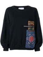 Philosophy Di Lorenzo Serafini Patchwork Sweatshirt - Black