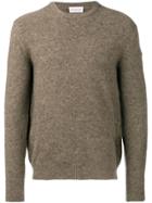 Moncler Crew Neck Jumper - Brown