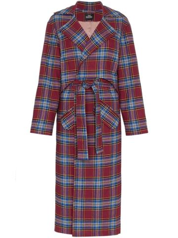 Navro Navro Ct Trnch Chk Lpl - Pink & Purple