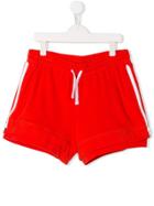 Stella Mccartney Kids Teen Side Zipper Shorts - Red