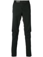 Les Hommes Patch Detail Skinny Trousers - Black