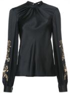 Chloé Long Sleeved Blouse With Neck Tie - Nude & Neutrals