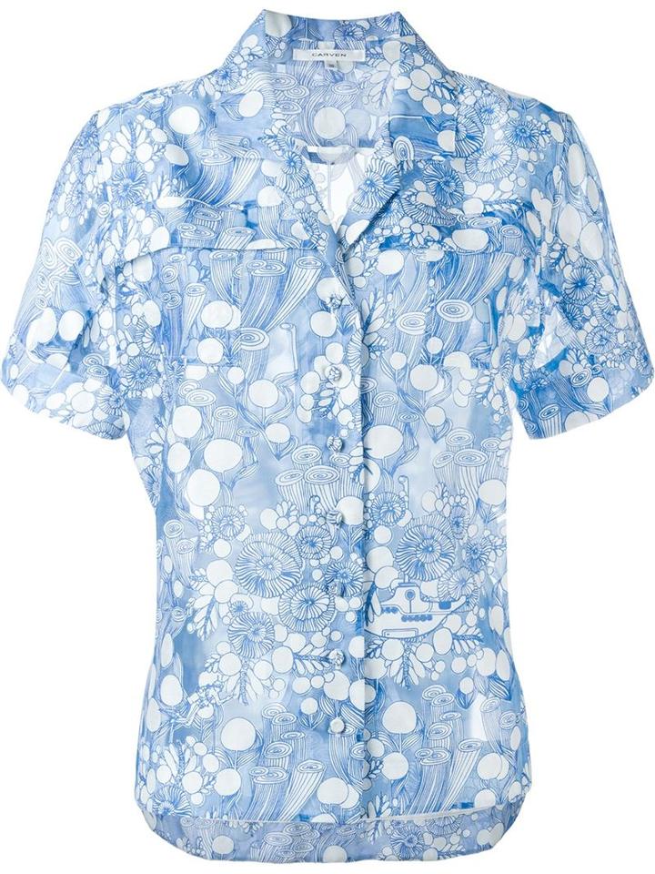 Carven Notched Collar Shirt