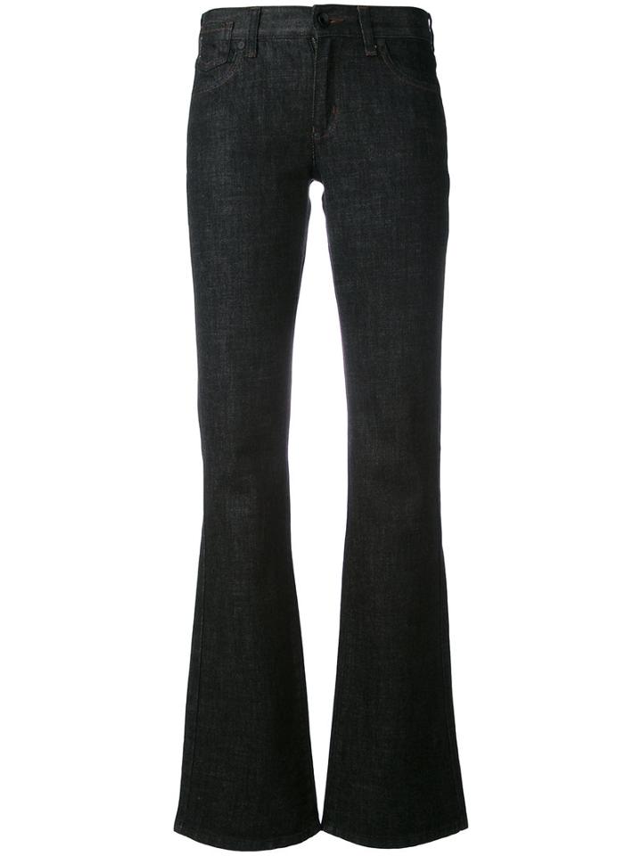 Armani Jeans - Flared Jeans - Women - Cotton/spandex/elastane - 26, Black, Cotton/spandex/elastane