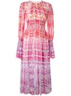Prabal Gurung Smocked Midi Dress - Multicolour