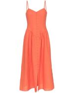 Mara Hoffman Mischa Button Down Hemp Dress - Orange