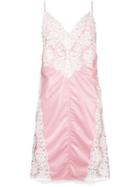 Calvin Klein 205w39nyc Lace Panel Slip Dress - Pink