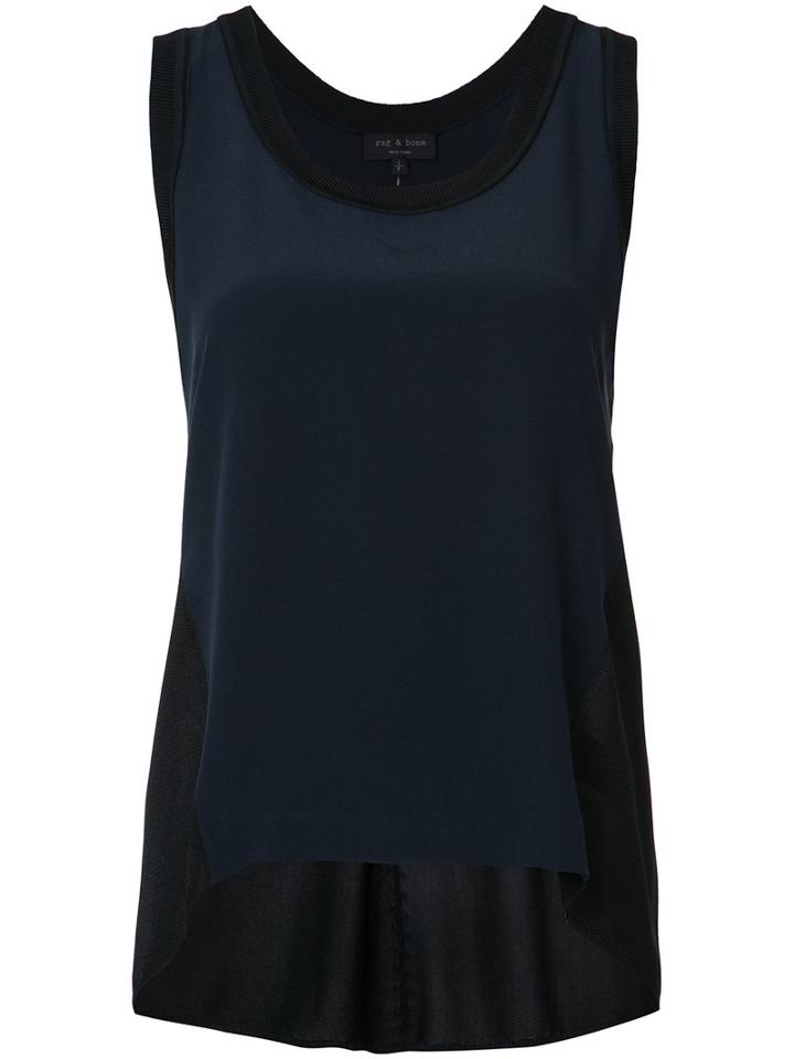 Rag & Bone Sora Tank, Women's, Size: Xs, Blue, Silk/viscose