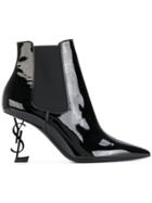 Saint Laurent Opyum 85 Ankle Boots - Black